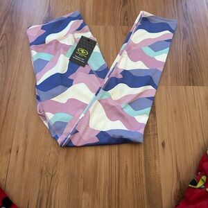 NWT Athletic Works Girls Colorful Kids Leggings